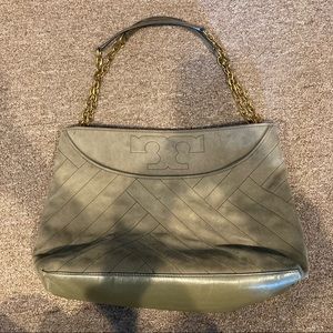 Olive green tory Burch shoulder bag